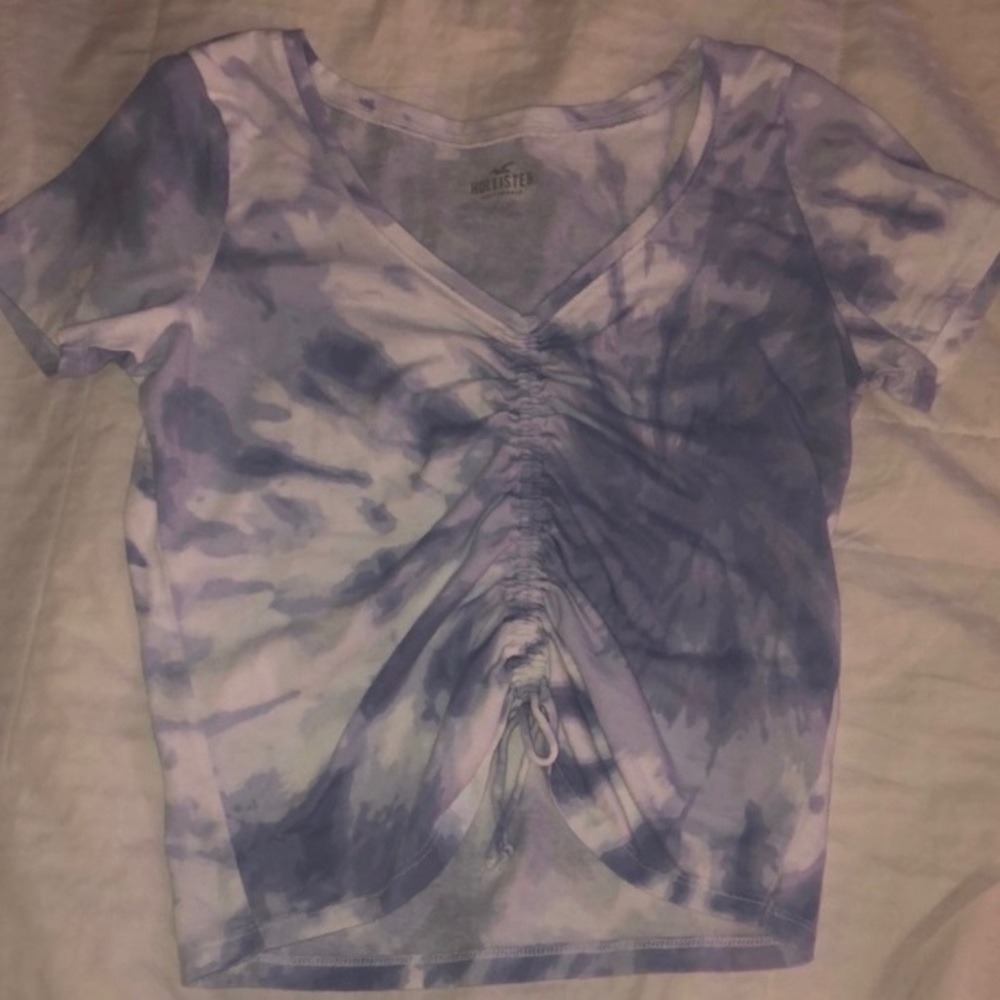 HOLLISTER tie front tee, NWOT
